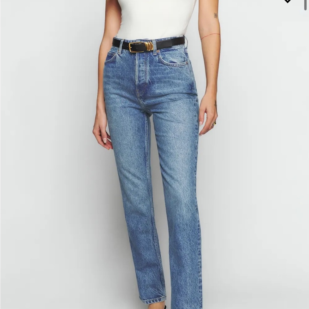 Reformation Cynthia High Rise Straight Jeans
